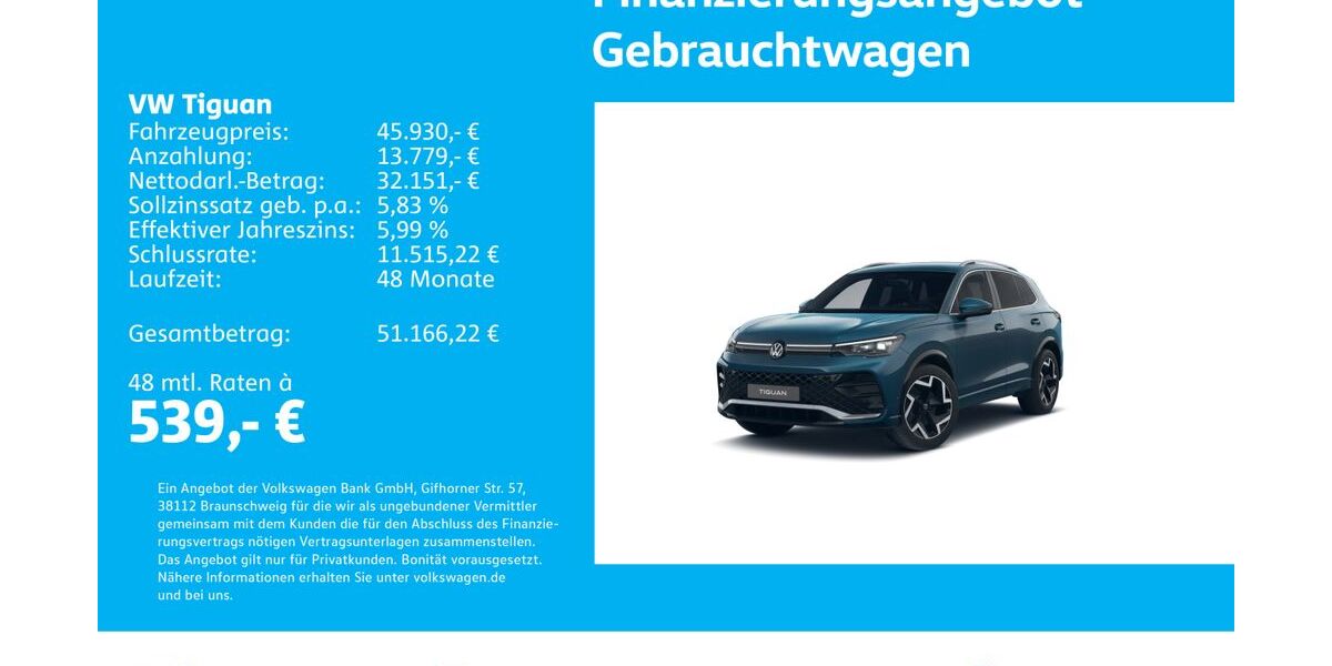 VW Tiguan 10.136 km 44.830 &euro; Stuttgart-Wangen 70188