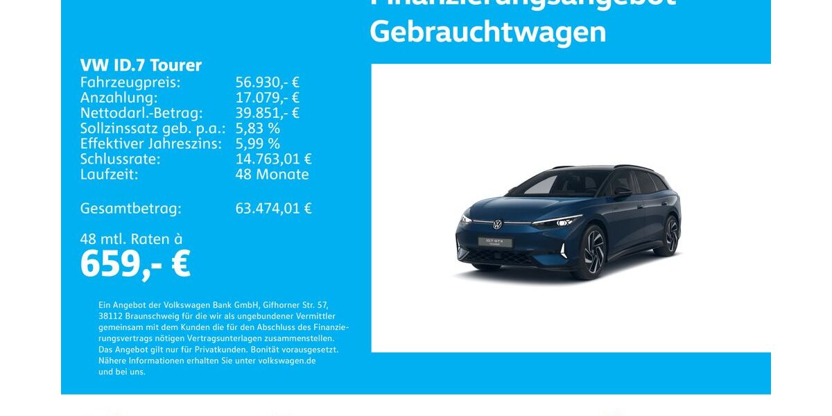 VW ID.7 22.130 km 54.930 &euro; Stuttgart-Feuerbach 70469