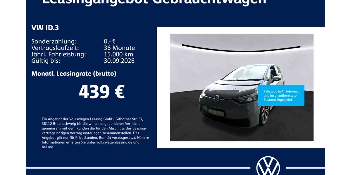 VW ID.3 40.839 km 23.930 &euro; Stuttgart-Wangen 70188