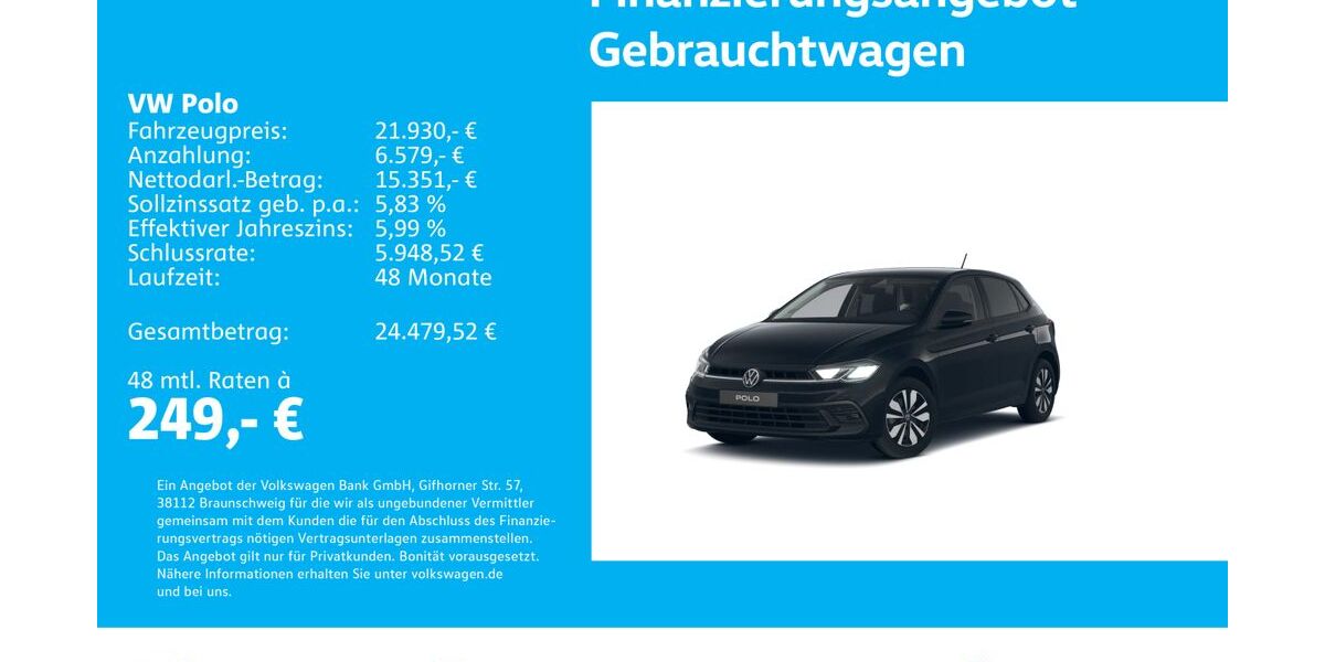 VW Polo 23.575 km 21.930 &euro; Stuttgart-Wangen 70188
